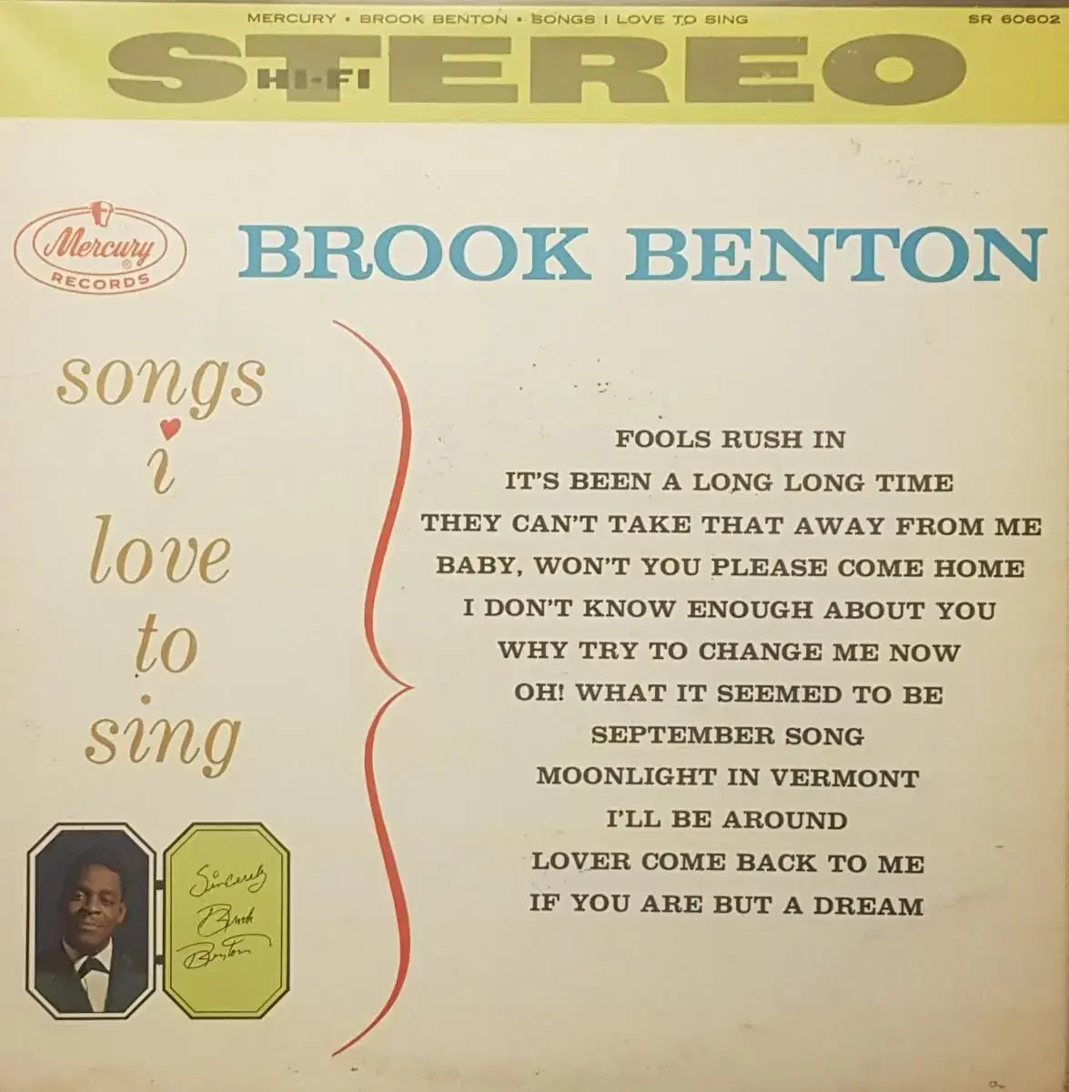 미국원반/Brook Benton LP